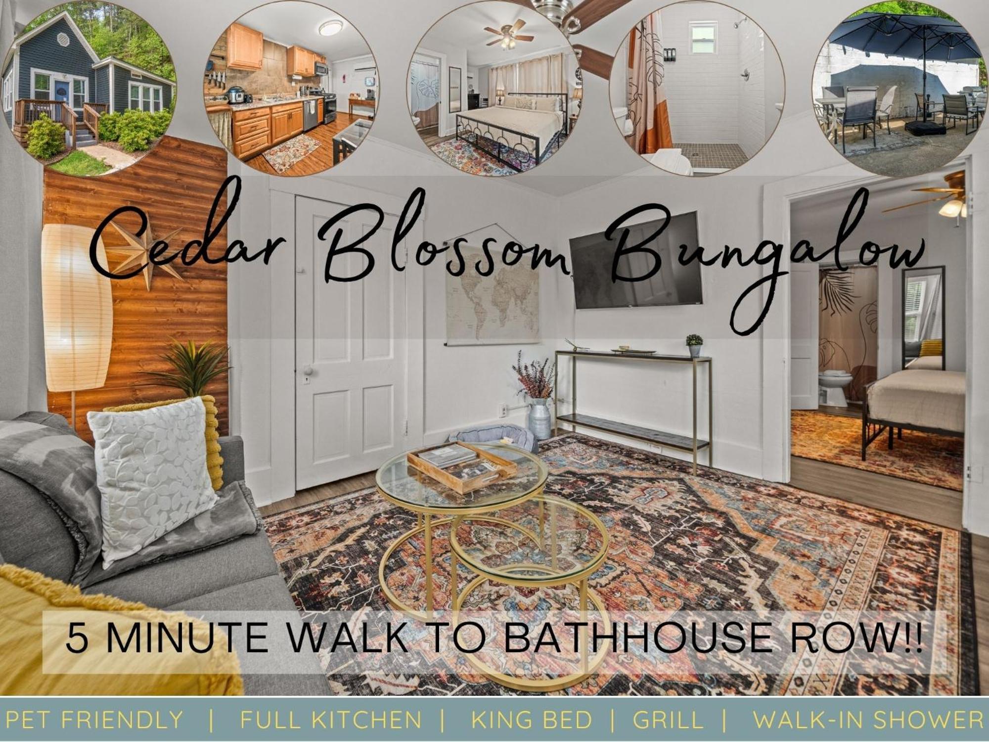 Cedar Blossom Bungalow Is A Cozy Getaway With A 5 Minute Walk To Downtown! ホット・スプリングス エクステリア 写真